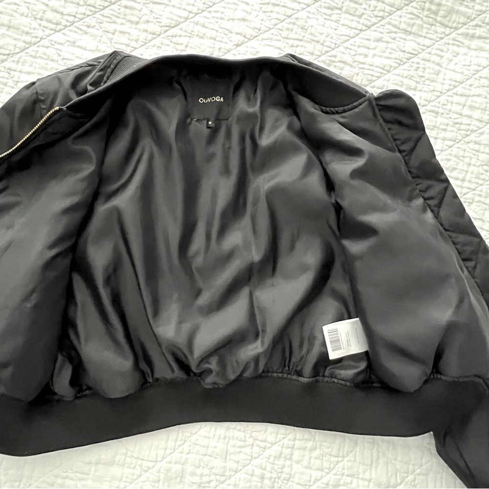 Stylish Bomber Jacket with Gold Finishes - Picture 6 of 12